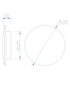 BORA BORA * APLIQUE LED REDONDO BLANCO - 12W 2700K